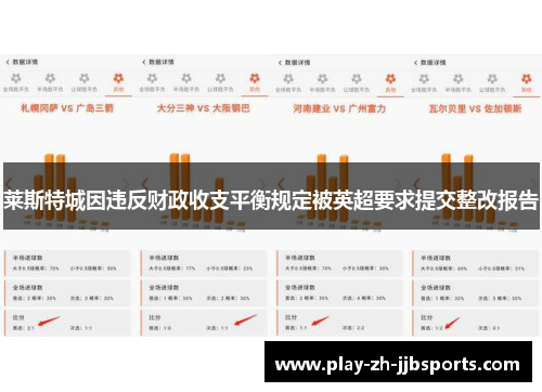 莱斯特城因违反财政收支平衡规定被英超要求提交整改报告